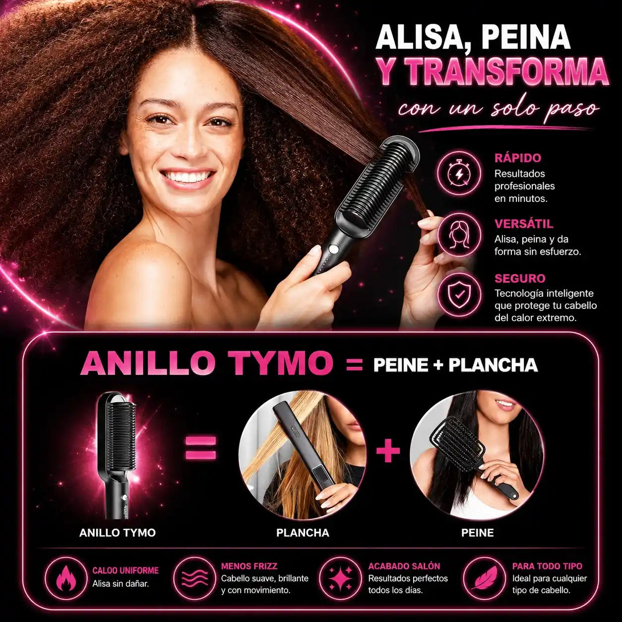 Cepillo Alaciador Novik®