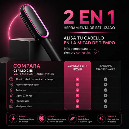 Cepillo Alaciador Novik®